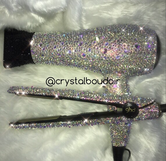 Custom Crystal Bling Strass Hair Dryer Or Straighteners Etsy