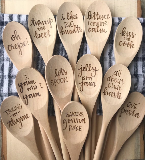 Wood Burning Spoons with Torch Paste, Soooo cool! SVG + Torch porch +  reusable stencils = Custom Wooden Spoons 🤯   By So Fontsy