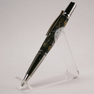 Hand Turned Pen: Elegant Beauty Sierra with Betty Boop Watch Parts image 2