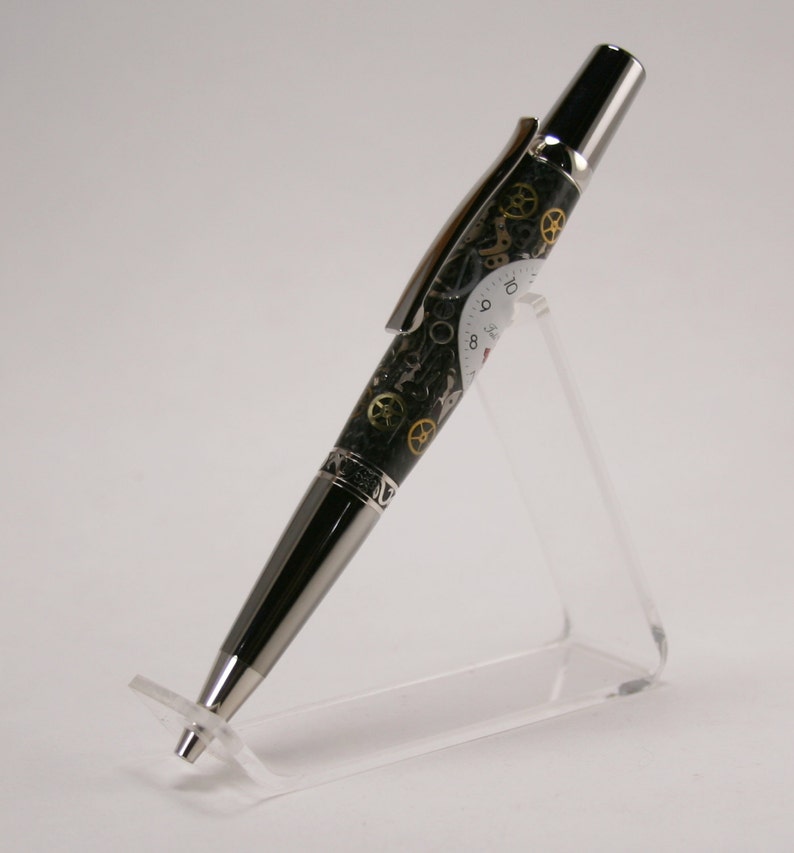 Hand Turned Pen: Elegant Beauty Sierra with Betty Boop Watch Parts image 2