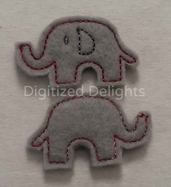 Download Elephant Ith Feltie Embroidery In The Hoop Design Instant Etsy
