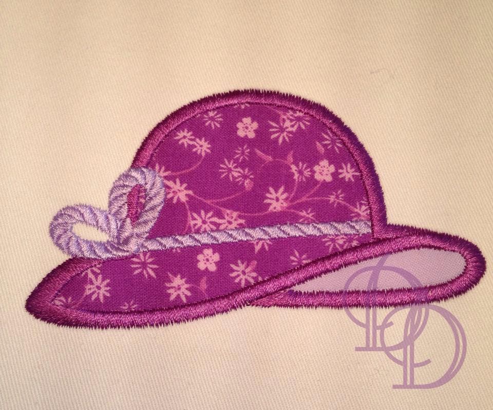 Floppy Hat Applique Embroidery Design in Three Hoops Sizes Etsy