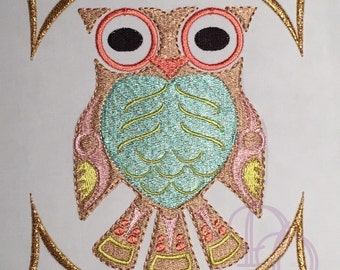 Dream Catcher Arrows Owl and Feathers Aztec Machine Embroidery Instant Digital Download