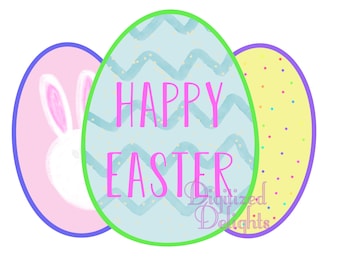 Easter Egg Trio Graphic voor afdrukken