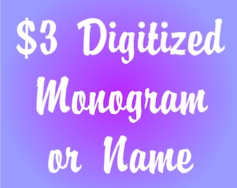 Borduurnaam Monogram instellen