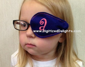 Bril patch borduurontwerp in de hoepel Eyewear EyePatch