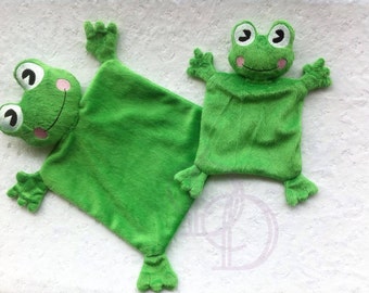 Frog Animal Blanket ITH Embroidery Design with PDF Tutorial