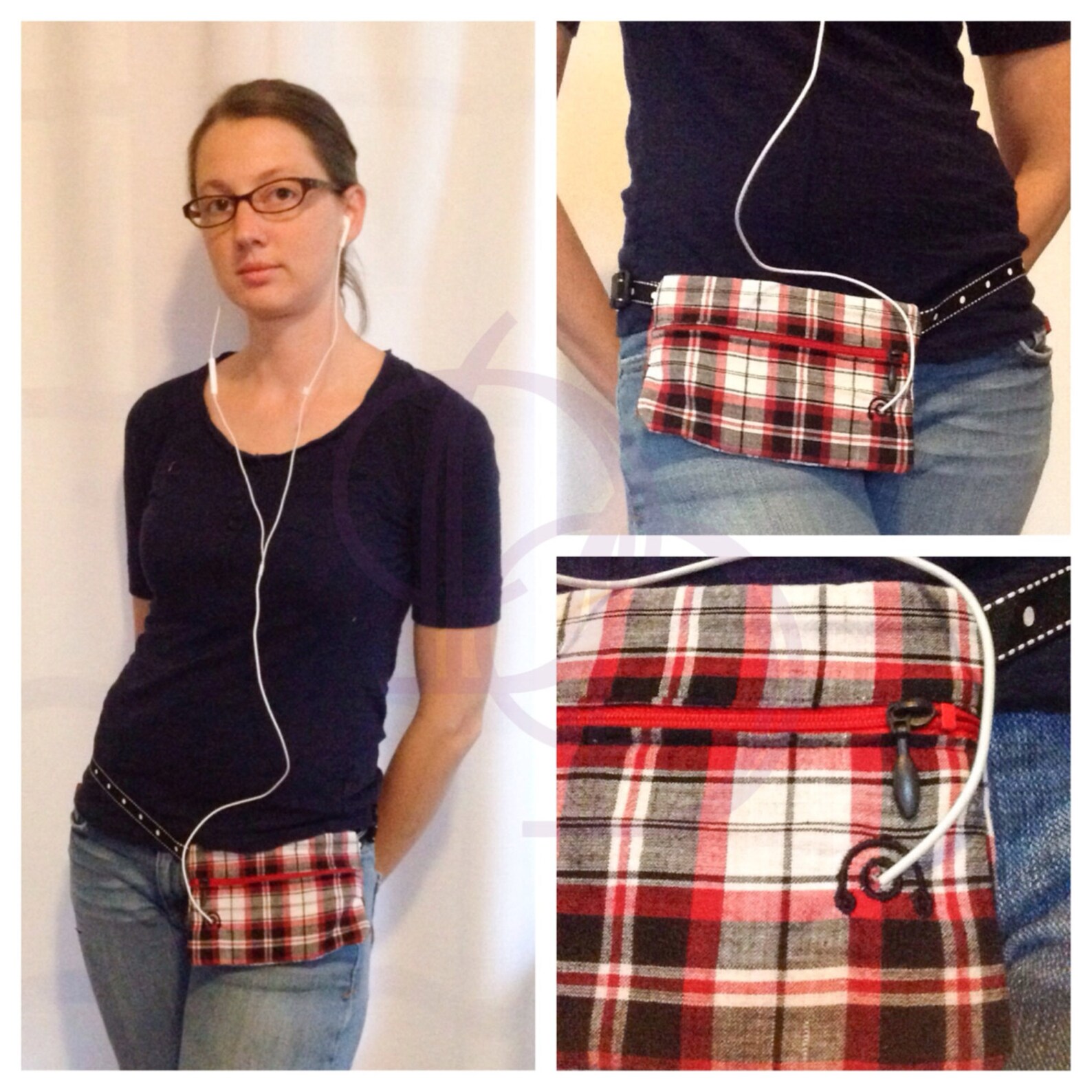 Music Player Pouch Hip Pouch Ipod Fanny Pack Embroidery Design Etsy