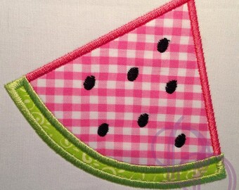 Watermelon Triangle Slice Applique Embroidery Design Instant Download ITH