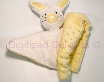 New Bunny Animal Blanket ITH Embroidery Design with PDF Tutorial