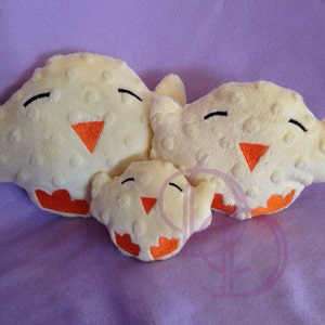 Baby Chick Stuffie Stuffed Embroidery Machine Design Doll ITH