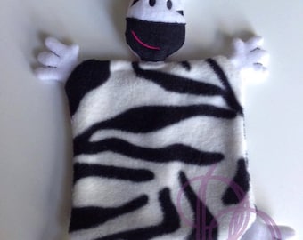 Zebra Animal Blanket ITH Embroidery Design with PDF Tutorial