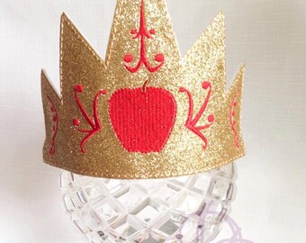 The Snow Queen Glam Hat Crown Embroidery Design In The Hoop Instant Download