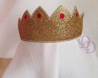 Beautiful Kings Prince Crown Embroidery ITH Design PDF Tutorial