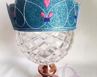 Basic Decorative Tiara Crown Embroidery Design In The Hoop Instant Download