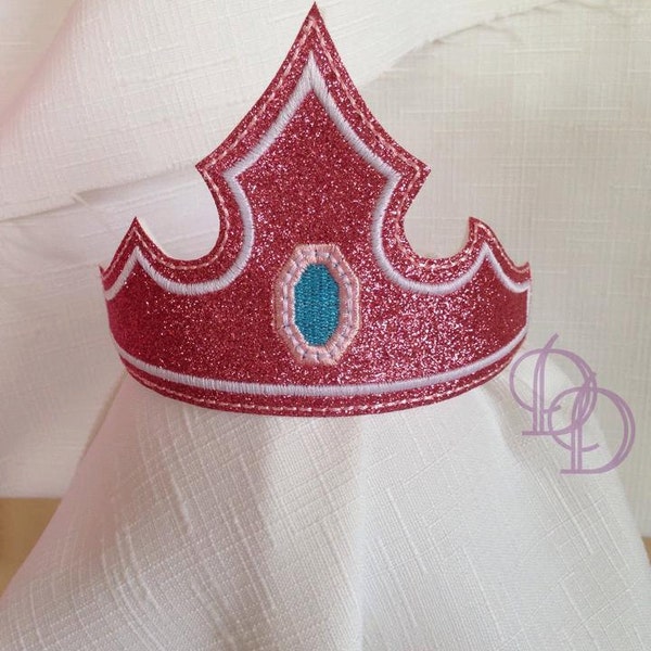 Wunderschöne Prinzessin Gem Crown Embroidery ITH Design PDF Tutorial