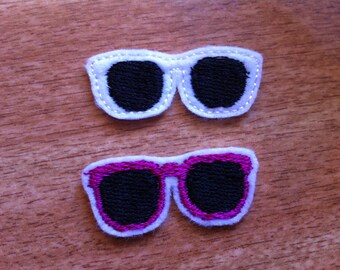 Sunglasses Feltie Embroidery Felt ITH Design Instant Download