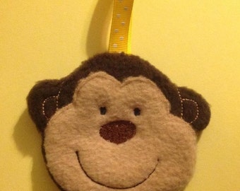 Curious Monkey Embroidery Stuffie In The hoop Design Instant Download