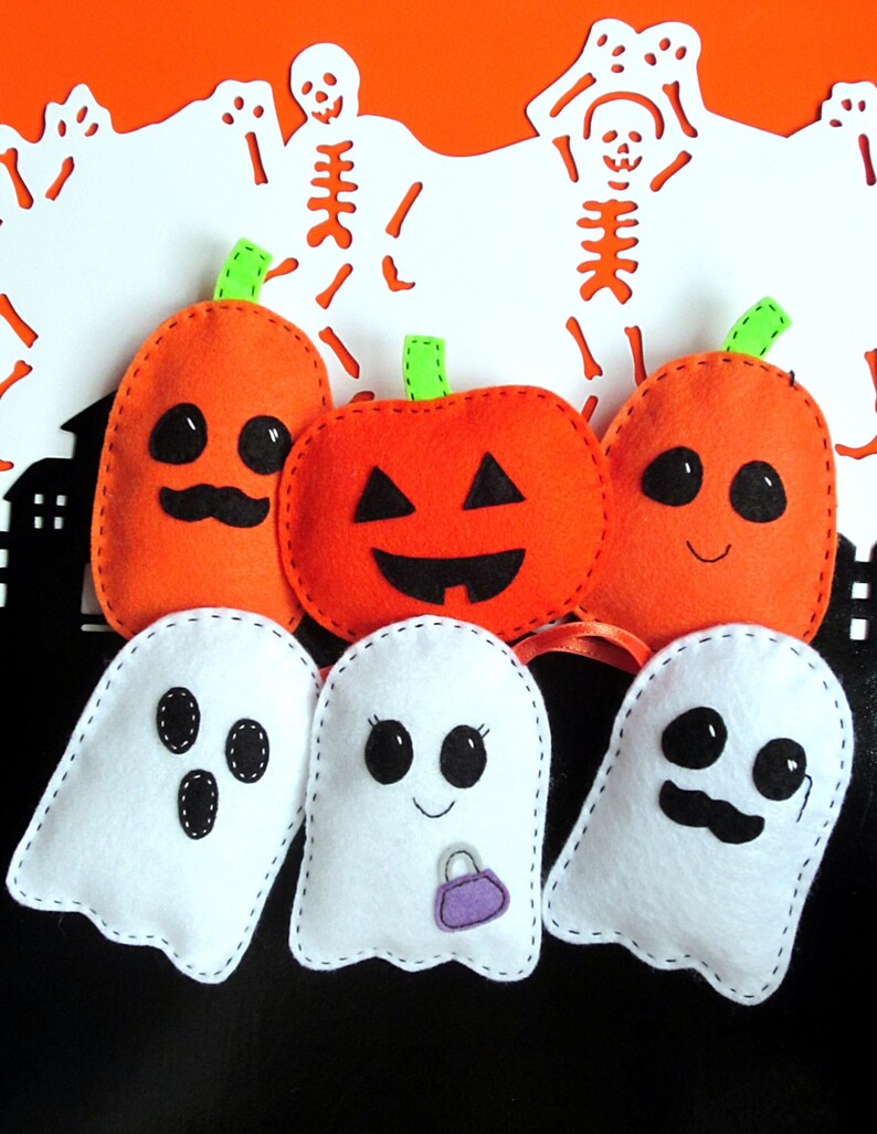 Ghost Softie Pattern Halloween Stuffed Toy PDF SewingTutorial image 4