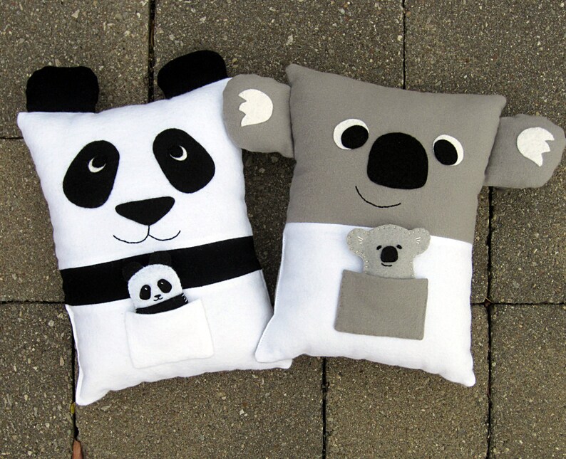 Sew a Pillow Kids Pattern Bundle by My Funny Buddy Stuffed Fox 4 - изображе...