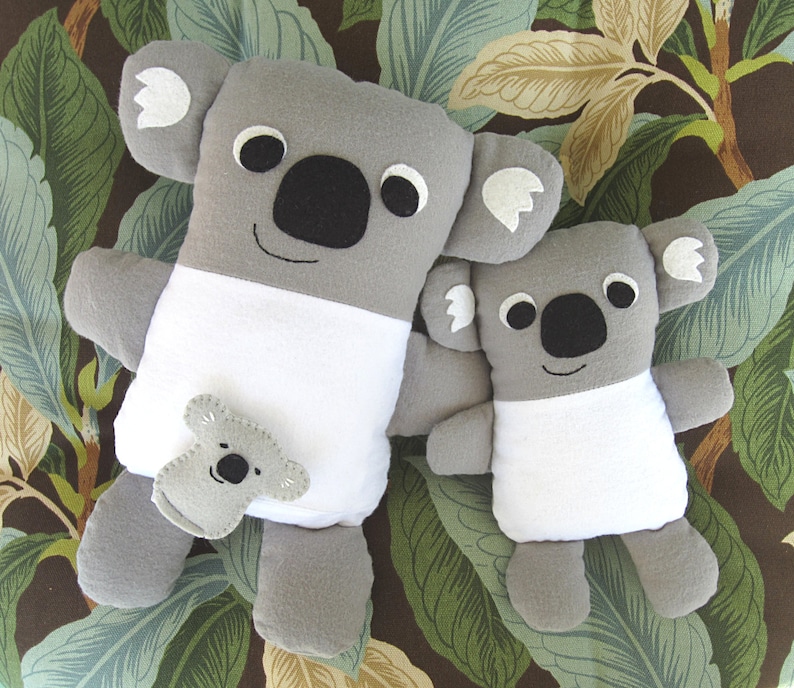 Kandy Koala Family Stuffed Animal PDF Sewing Pattern Mommy Etsy