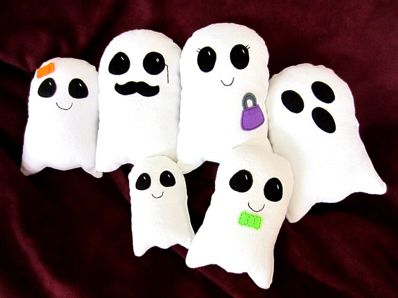 Ghost Softie Pattern Halloween Stuffed Toy PDF SewingTutorial image 1