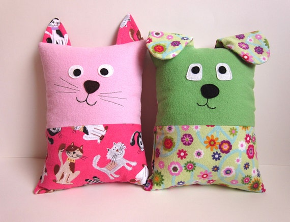 Dog Cat Pillow Pattern Tutorial Pdf Sewing Pattern With Etsy