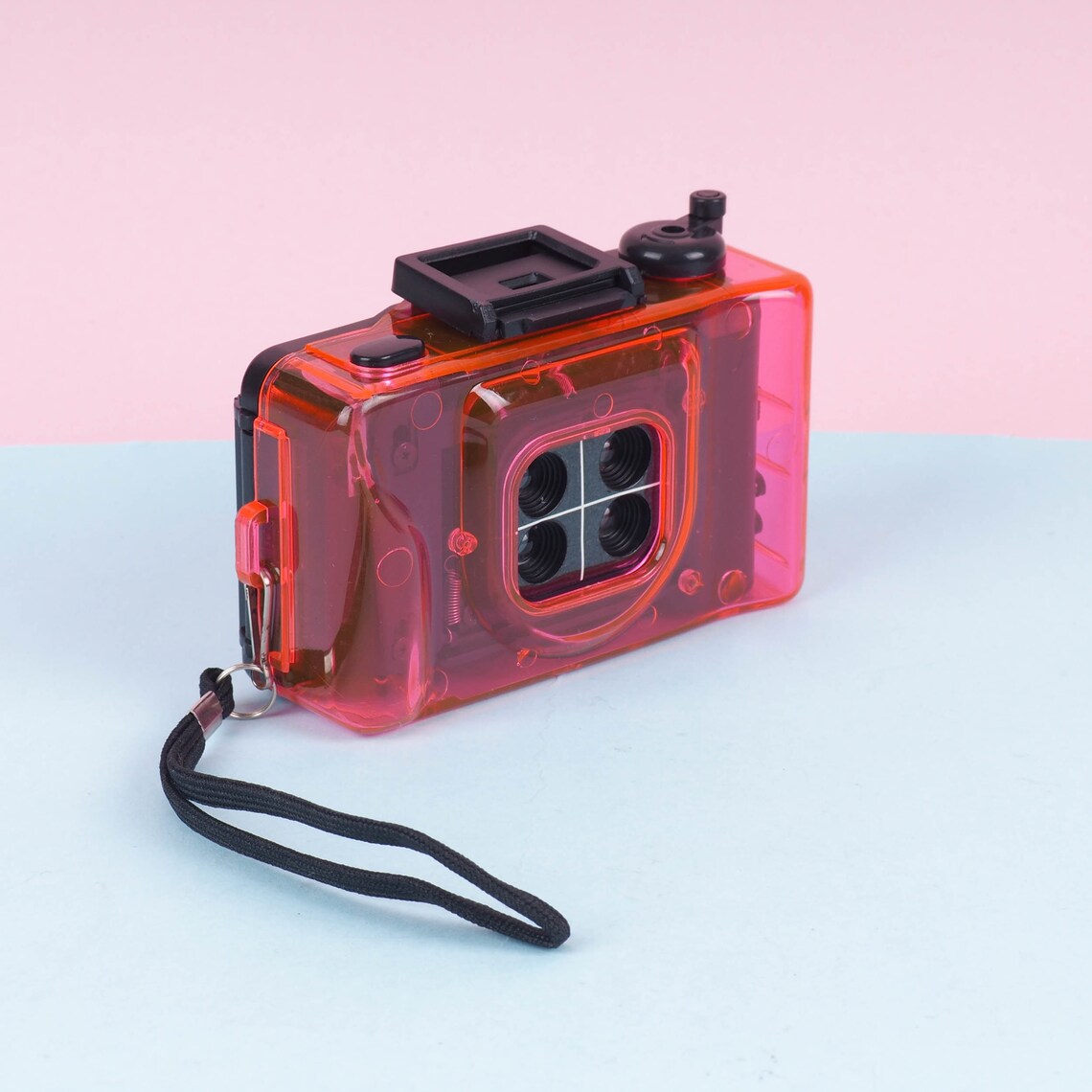 New Pink 35mm Film Camera: Action Cam with 4 Lenses, foto 3 di 5