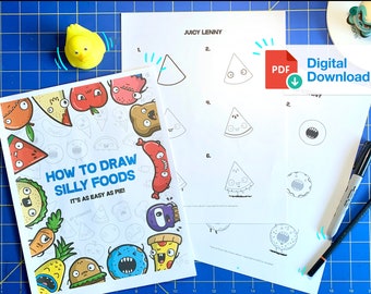 Comment dessiner des aliments stupides - Téléchargement numérique imprimable