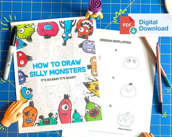 Comment dessiner des monstres stupides - Téléchargement numérique imprimable