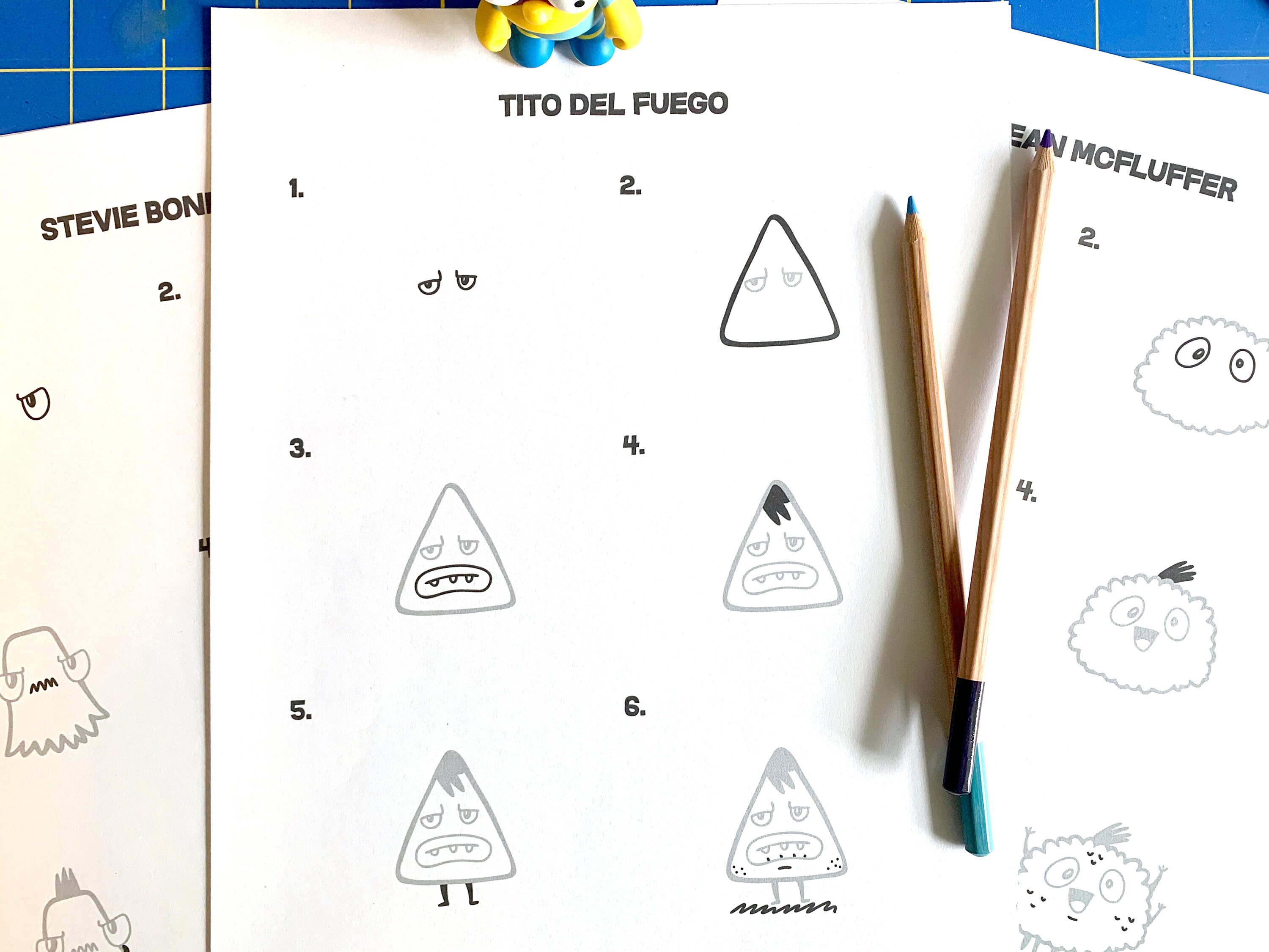 How to Draw Silly Monsters - Printable Digital Download - Etsy