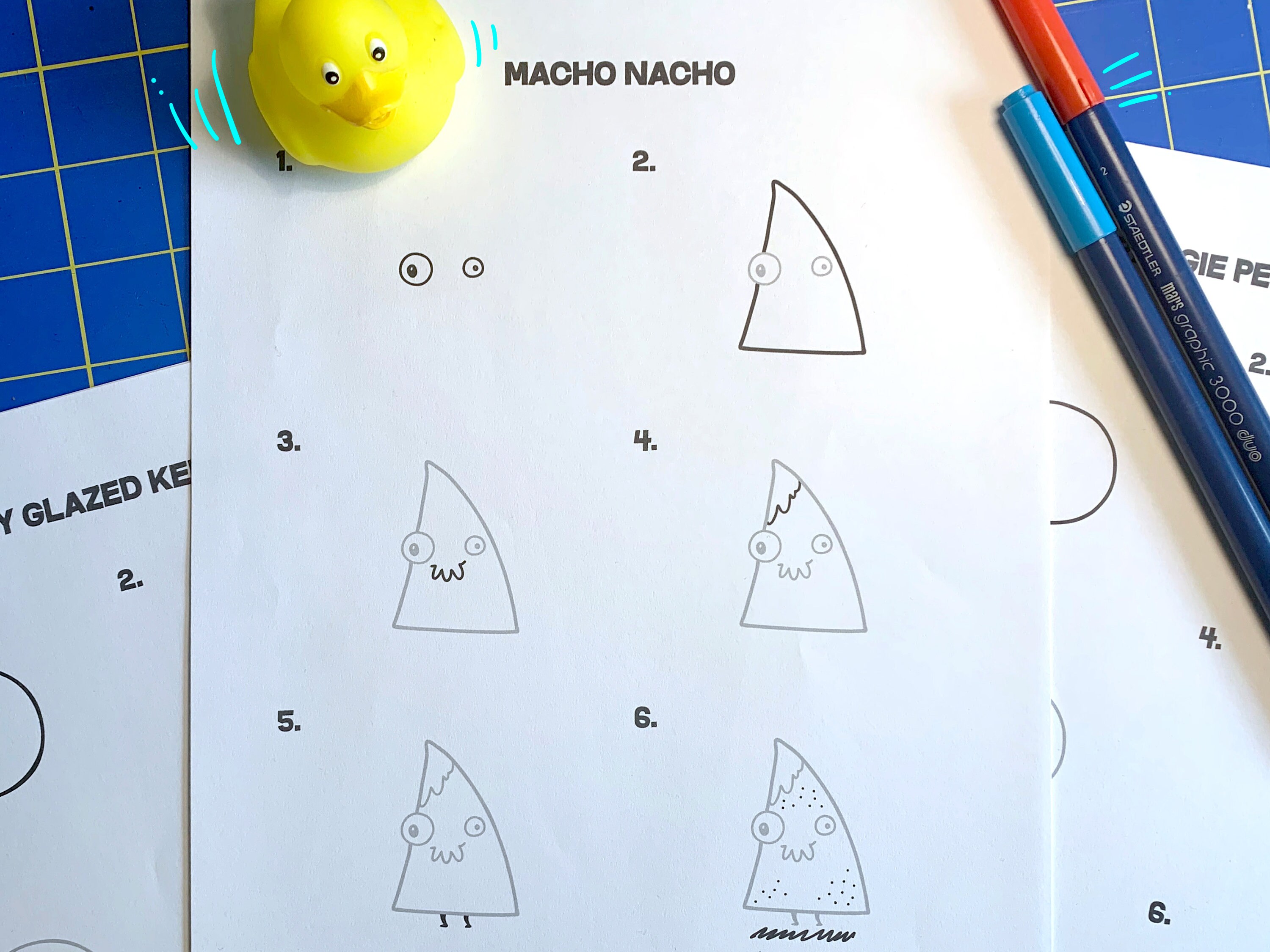 How to Draw Silly Foods - Printable Digital Download - Etsy