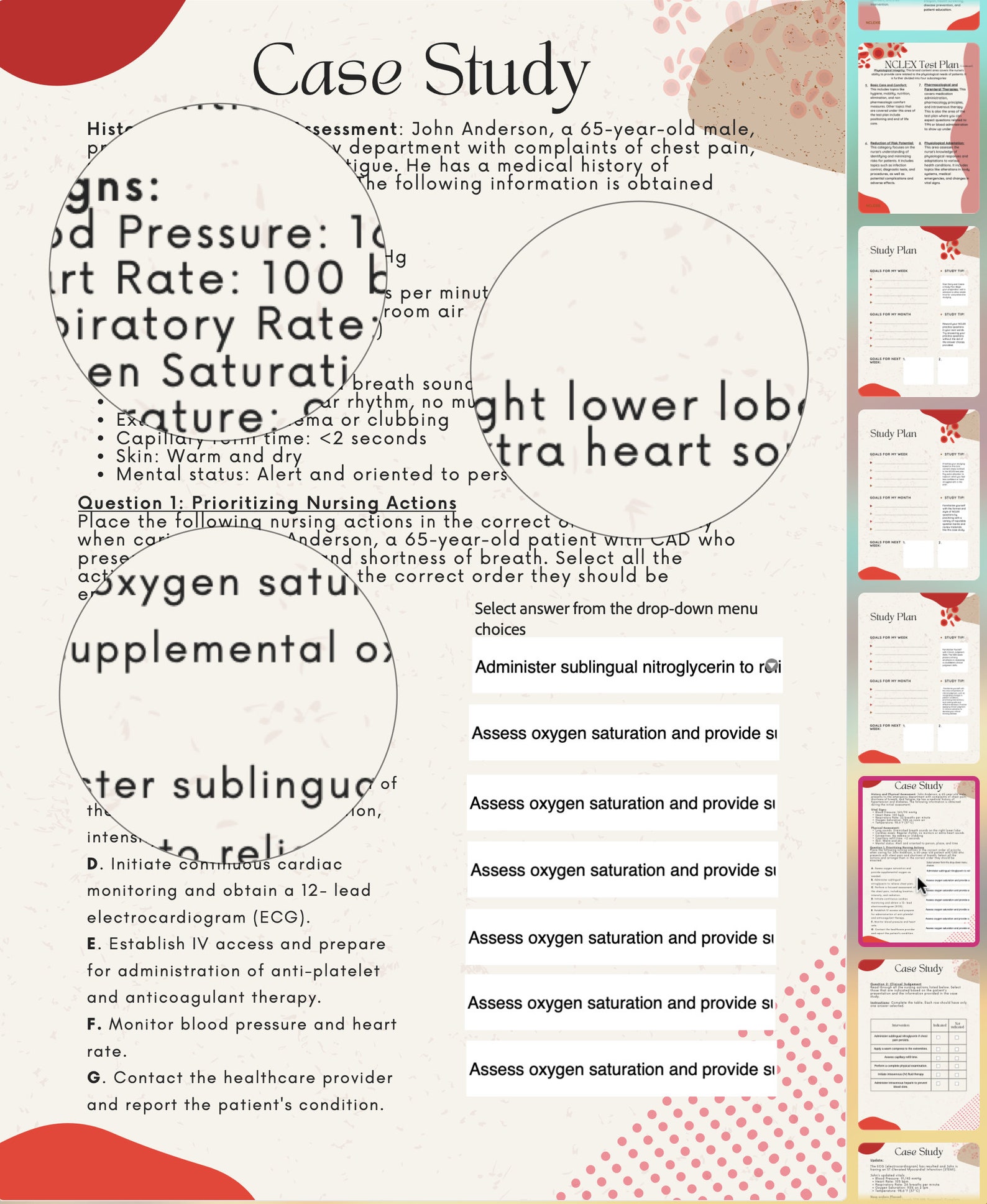 NGN Case Study Cardiac PDF Etsy