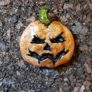 Handmade Jack-O-Lantern Pin