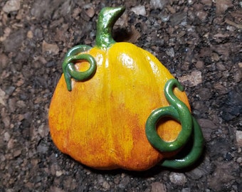 Handmade Pumpkin Pin