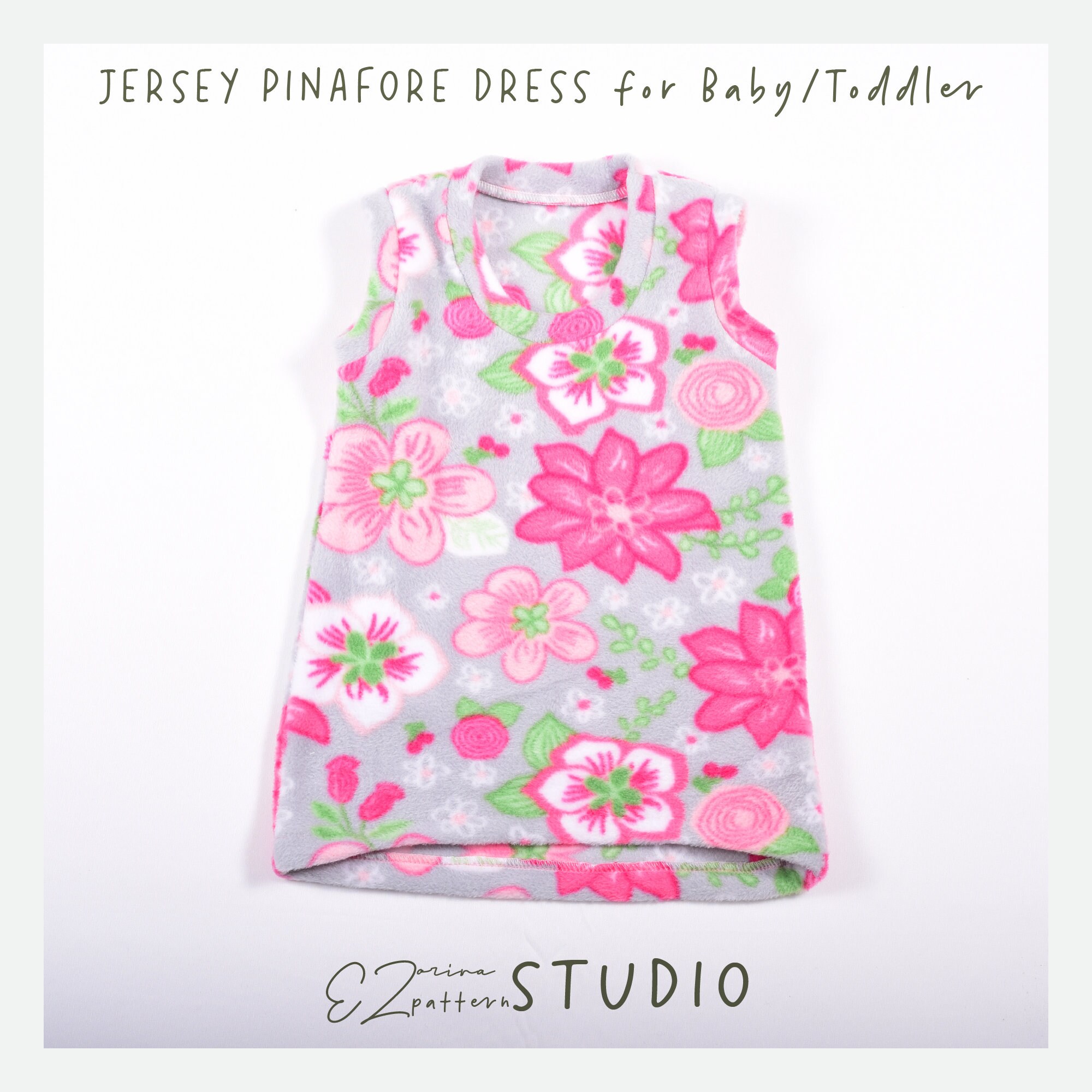 jersey pinafore dress Dress/ Long Tank Top PDF Sewing Pattern for Baby/toddler /SIZES: 1mth - 4yo // Ez-1201 pinafore dress styles