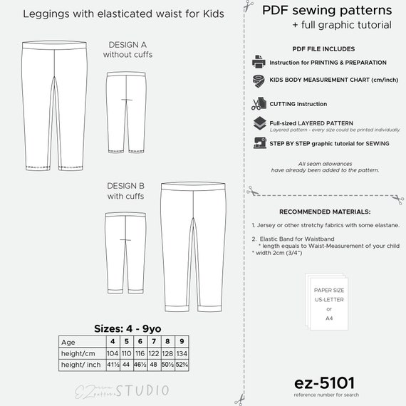 Time for Leggings: Free Pattern and Tutorial – FabriCate & Mira