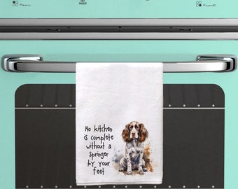 Kitchen Towel - Springer Spaniel, No Kitchen...