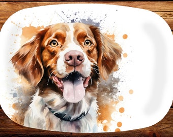 Melamine Platter, Brittany Spaniels