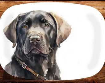 Melamine Platter, Labrador Retriever, Black, Yellow or Chocolate