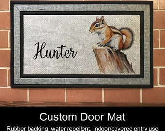 Custom Mat - 18" x 30"  Chipmunk