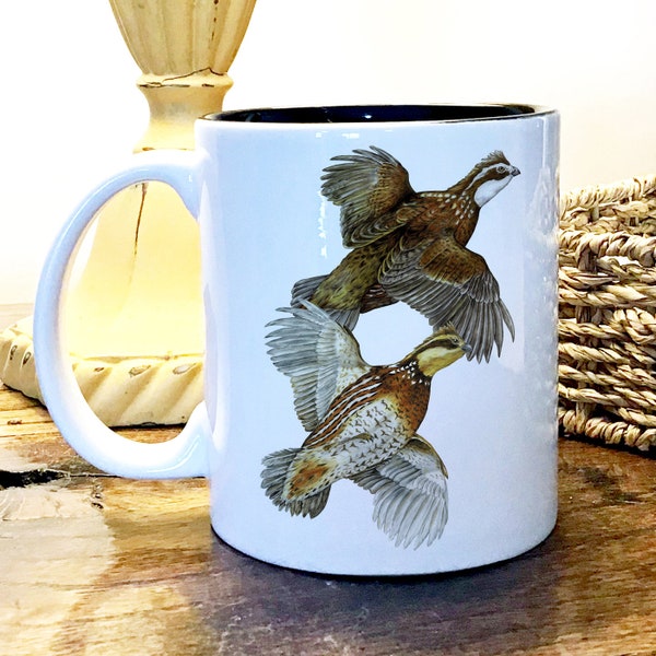Ceramic Mug, Bobwhite Quail - FREE SHIPPING
