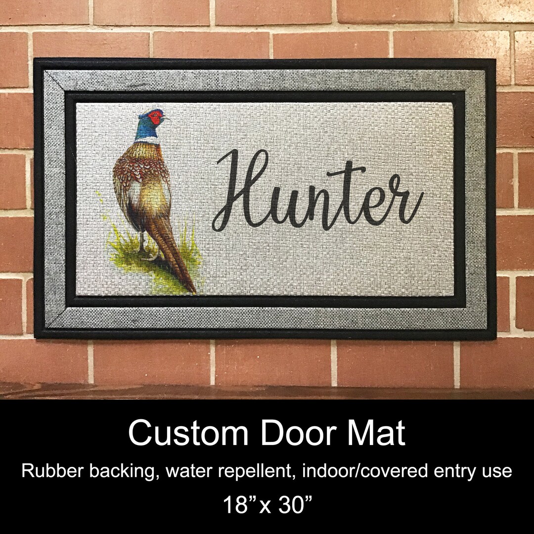 Custom Door Mat, 18 X 30 Pheasant Etsy