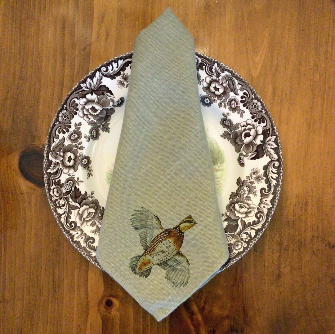 NEW Belize Collection Napkins, Bobwhite Quail Etsy