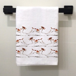 Poly/Cotton Hand/Kitchen/Bar Towel - Brittany Spaniels