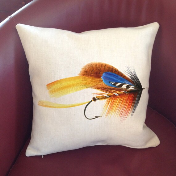 Fishing throw pillows clearance