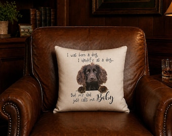 Boykin Spaniel Pillow Cover, ...just call me Baby 16" FREE SHIPPING