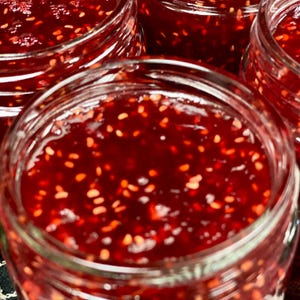 Oh Himbeere! - Handgefertigte Handwerkliche Gourmet Jam - Dessert Frühstück Konserven Gelee Sauce Brotaufstrich Getränke Himbeere - Hergestellt in Kalifornien