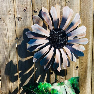 Sunflower Metal Art, Sunflower for Backyard, Yard Decor, Metal Flower Art, Gift for Gardener, Sunflower Garden Sculpture, Outdoor Decor
