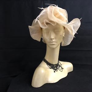 Vintage Dior Mannequin Head -Rare Model Swan Neck-Millinery Hat Display- Accessories Included
